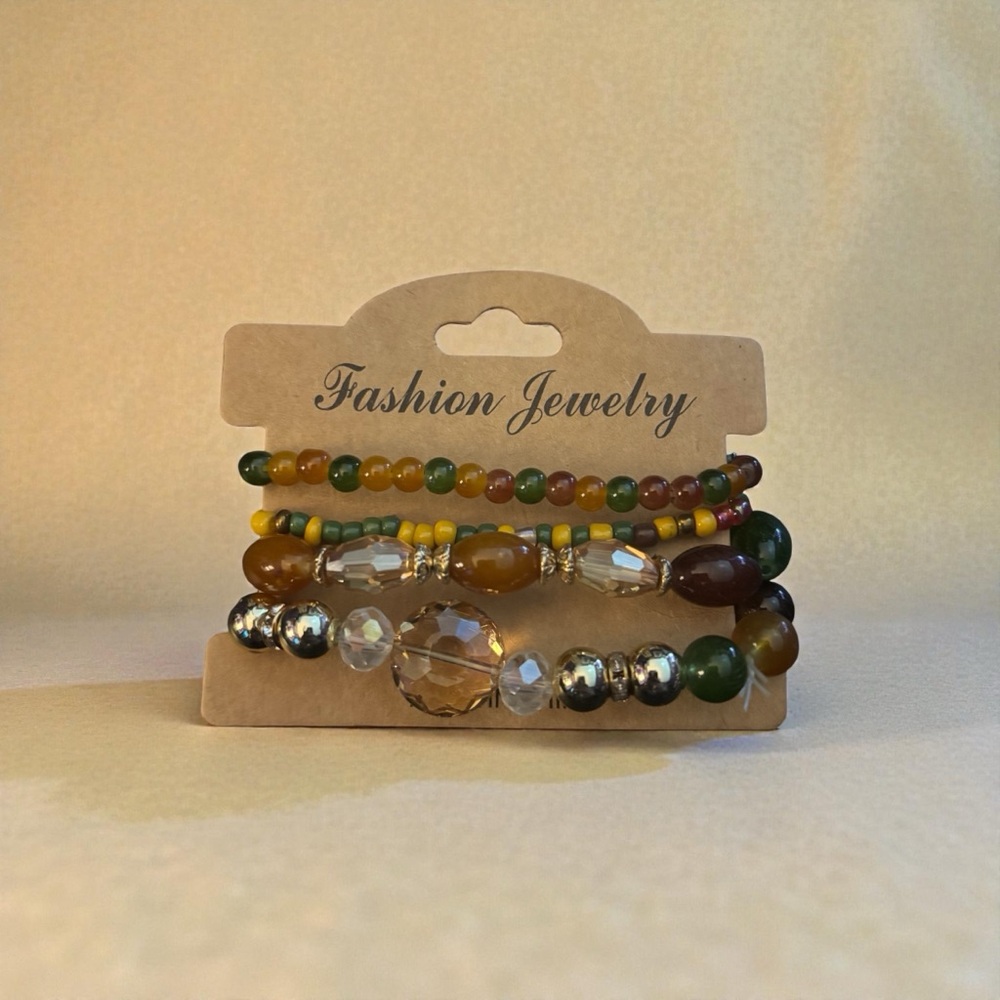 Fashion Jewelry Elegant Beaded Bracelet Set - Picture 2 of 2